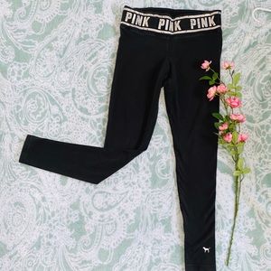 PINK yoga pants, size small